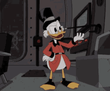 Gif animé Picsou canne